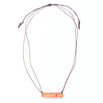 leather statement necklace