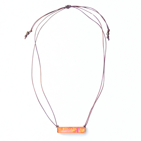 leather statement necklace