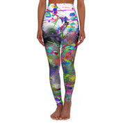 High Waisted Yoga Leggings- Visual Symphony