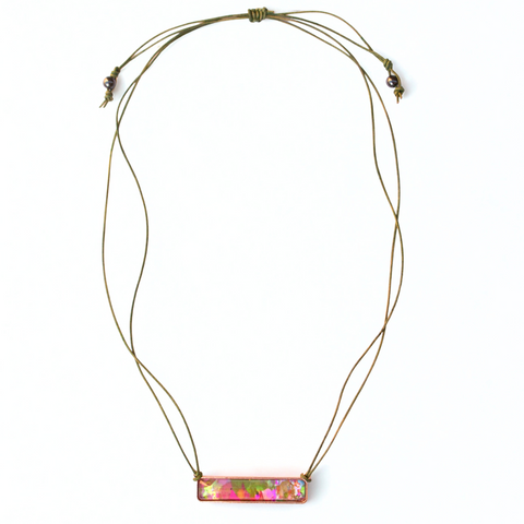 leather statement necklace
