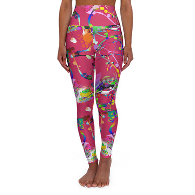 High Waisted Yoga Leggings- Gene Therapy