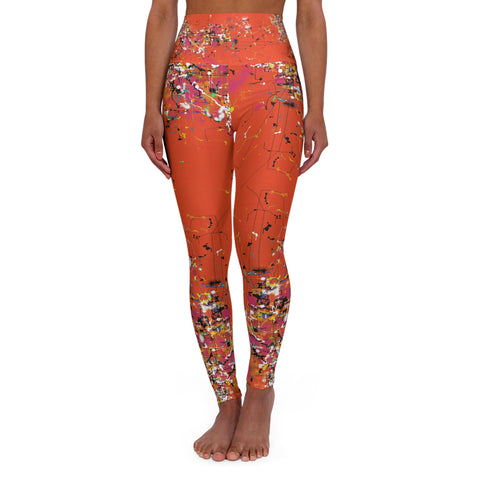 High Waisted Yoga Leggings- Pumpkin's Inner Realm