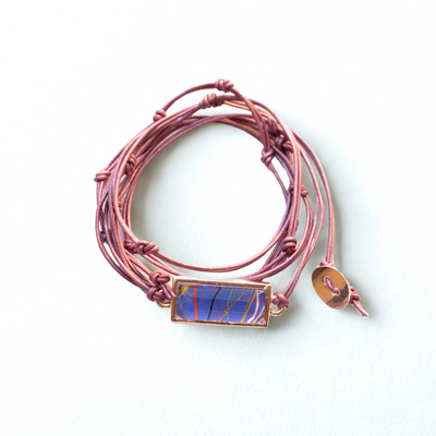 leather charm bracelet