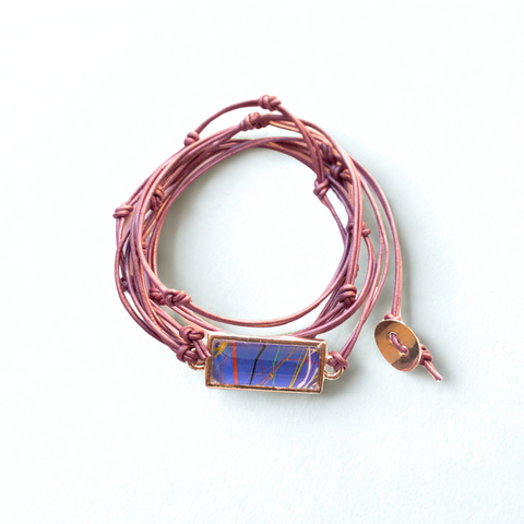 leather charm bracelet