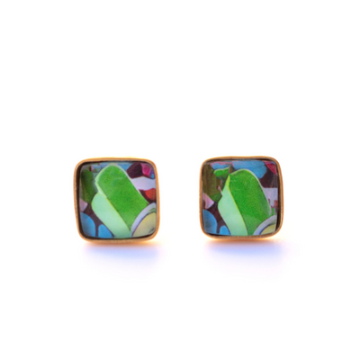 square stud earrings