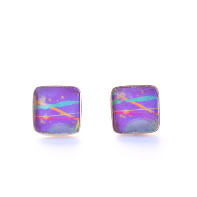 square stud earrings