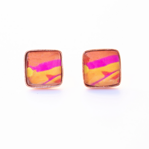 square stud earrings