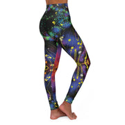 High Waisted Yoga Leggings- Nebula