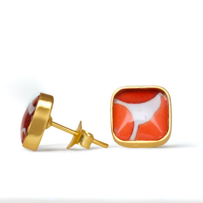 square stud earrings