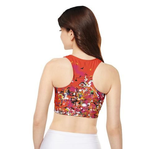 Fully Lined, Padded Sports Bra- Pumpkin's Inner Realm