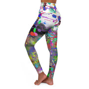 High Waisted Yoga Leggings- Visual Symphony