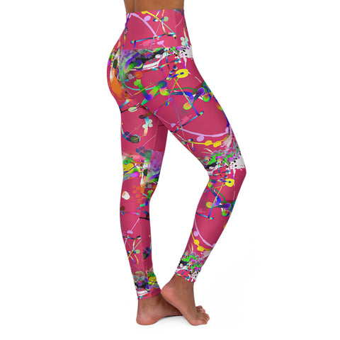 High Waisted Yoga Leggings- Gene Therapy