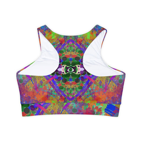 Fully Lined, Padded Sports Bra- Daybue Celebration