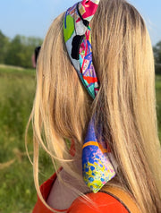 luxury silk scarf | visual symphony