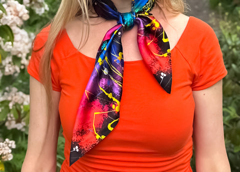 luxury silk scarf | nebula 1