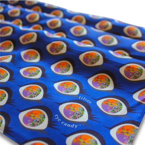 luxury silk scarf | eye logo 2