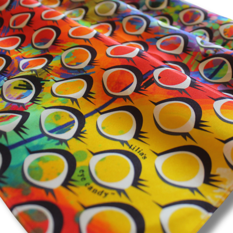luxury silk scarf | eye logo 1