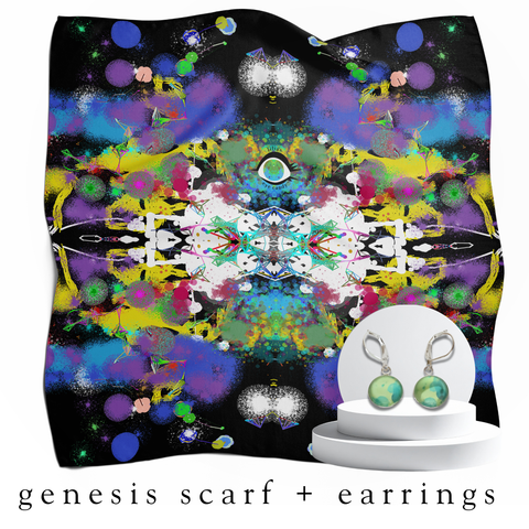 holiday bundle | boujee baby silk scarf + darling drop earrings