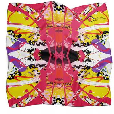 Mulberry Silk Luxury Scarf- Geometric Play 3