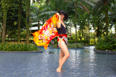 luxury silk scarf | zen moment