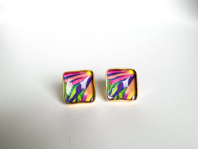 SQUARE STUD EARRINGS