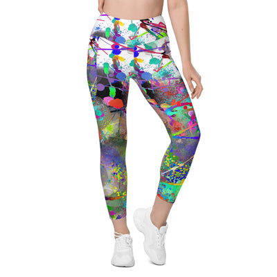 Visual Symphony Leggings with Pockets