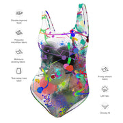 Women's One-Piece Swimsuit- Visual Symphony