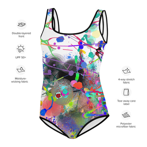 Youth Swimsuit- Visual Symphony