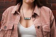 LEATHER STATEMENT NECKLACE