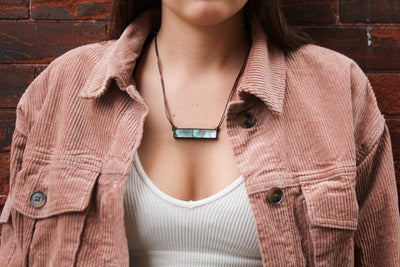 WHOLESALE | leather statement necklace