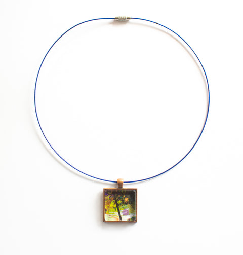 Statement Necklace With Piano String/Wire Choker