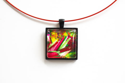 Statement Necklace With Piano String/Wire Choker